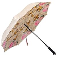 Revers-A-Brella Portable No Drip Inverted Auto Open Lighted Handle Umbrella