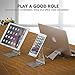 Adjustable Cell Phone Tablet Stand Multi-Angle, Pasonomi Foldable Desktop Stand Holder Dock Cradle Compatible with iPhone X/8/8 Plus, iPad Pro/Air, Phone, Accessories, Tablets, Laptops, Macbook-Silver