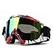 IFLYING Snow Skiing Snowboarding Motocross Anti-Fog Goggles Dustproof Scratch-Resistant Bendable Unisex Goggles (Multi-color, Rainbow)