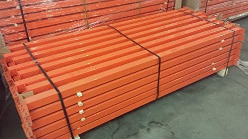 New Pallet Rack Beam, Teardrop Style, 96" x 4", 5,000# capacity, Orange