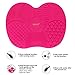 LYNN Silicone Makeup Brush Cleaning Mat Pad Makeup Brush Cleaner Glove Cosmetic Brush Cleaning Mat Portable Washing Tool Rose