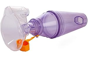 SOULGENIE HealthAndYoga™ Spacer for Using Puffer - Adaptive Aid for Better and Deeper Puff Delivery Into Lungs - Coordinates Puff Inhalation with Natural Breath