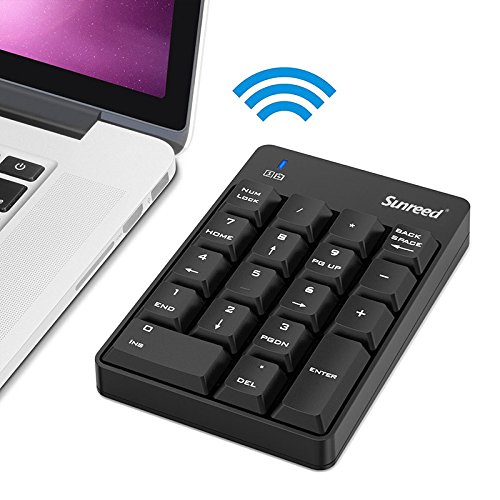 Sunreed Numeric Keypad and Mouse Combo, 18 Key 2.4G Wireless Mini USB