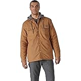 Dickies Mens Fleece Hooded Duck Shirt Jacket with