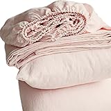 Merryfeel Luxurious 100% Pure French Linen Sheet Set - Queen