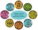 Strong Refrigerator Magnets for Fridge by StriveZen, Cute Rare Earth Glass Magnets for Whiteboard, Glass Board, Locker, Magnetic Dry Erase Board, Magnetic Whiteboard, Neodymium Magnet, Set of 8