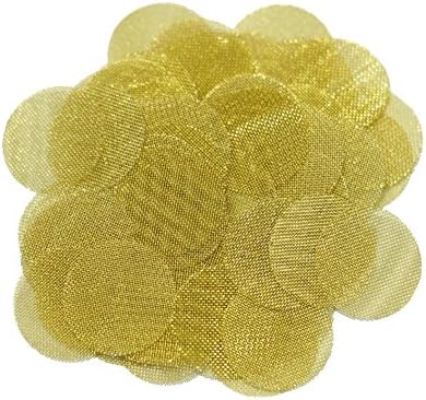 SKEMIX 100pcs Brass Pipe Screen 0.75'' (3/4'') Brass Pipe Screen Filters