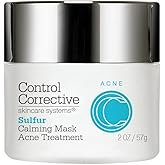CONTROL CORRECTIVE Sulfur Calming Mask – 10% Sulfur with Aloe and Clay for Oil Control and Soothing Care, 2 oz