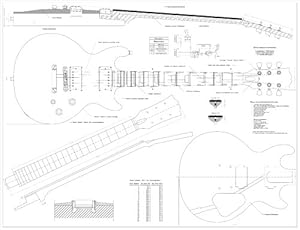 Amazon.com: Full Scale Plans for the Gibson Les Paul ... 72 telecaster wiring diagram 