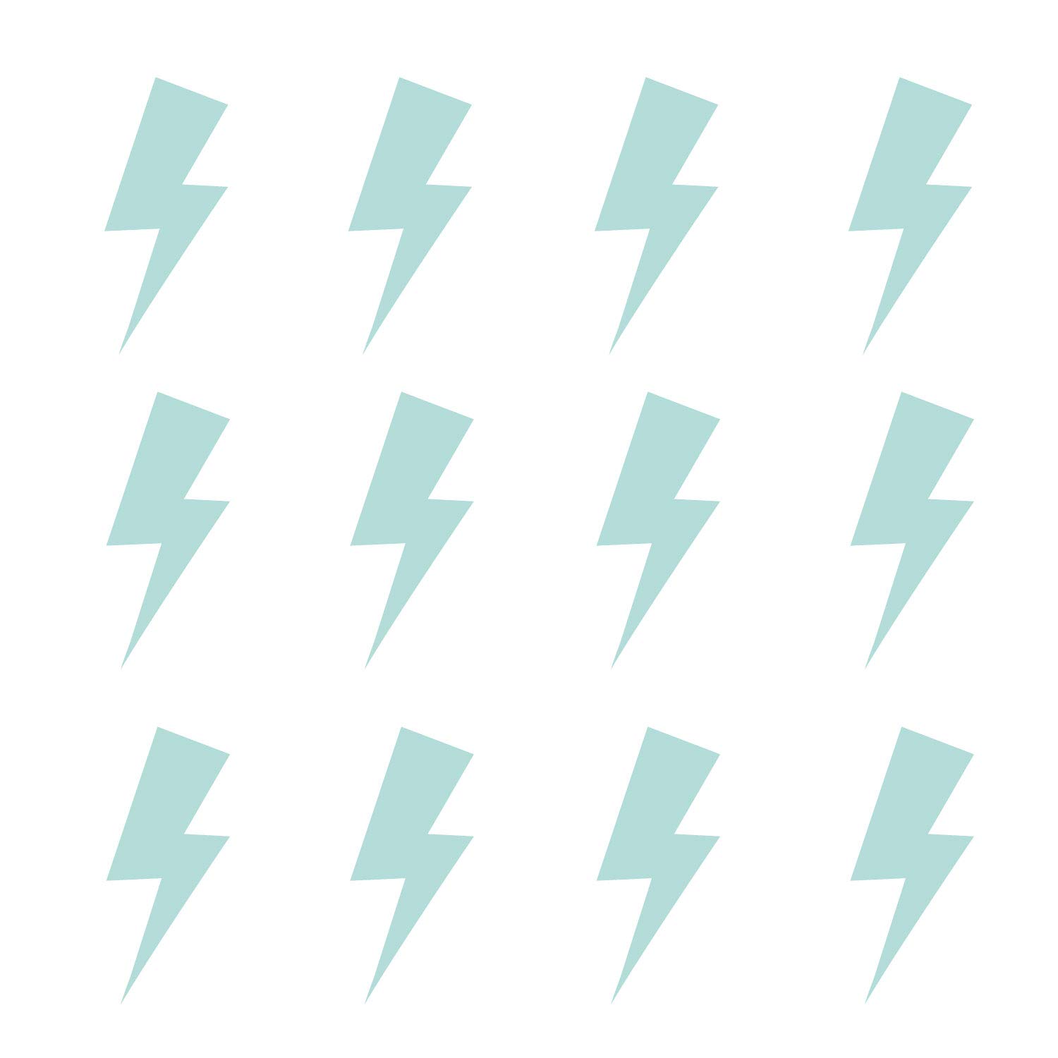 Lightning bolt wall stickers | Lots of colours options available | Perfect for a baby's nursery or child's bedroom