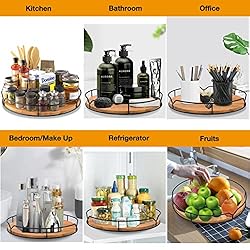 Lazy Susan Turntable Organizer with Anti-slip Mat