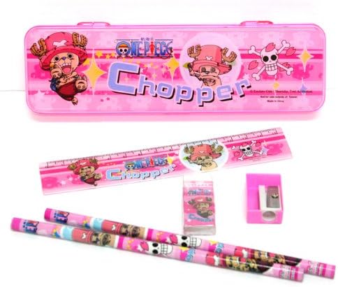 Amazon One Piece ワンピース 文房具セット ぶんぼうぐ A 鉛筆２本 鉛筆削り１個 消ゴム１個 定規１個 ケース付 筆記具 文房具 オフィス用品