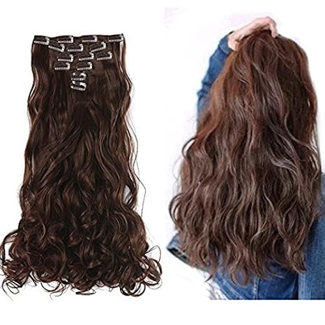 Fully Curly Long Hair Synthetic Instant Length And Volume Hair