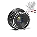 7artisans 25mm F1.8 Manual Focus Prime Fixed Lens for Olympus and Panasonic Micro Four Thirds MFT M4/3 Cameras - Black
