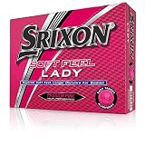 Srixon Soft Feel Lady Golf Balls, Passion Pink (One Dozen)