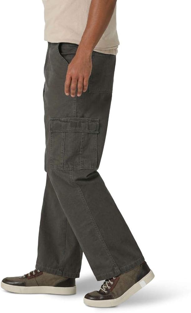Wrangler Authentics Men's Classic Twill Relaxed Fit Cargo Pant at  Men’s Clothing store