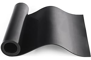 HooTown Neoprene Rubber Sheet, Insulation, Anti-Vibration, Anti-Slip, for Weather Stripping, Gasket, Shield, High Temp Gasket Material, No Adhesive Backing 1/8" Thick x 40” Wide x 40” Long