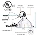 Clamp Lamp Light Clip Light Bed Lamp, with 8.5-Inch Reflector, 150-Watt, 18/2 SPT 6 Feet Cord, UL Listed by Hex Tools