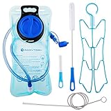 RoryTory 2 Liter Hydration Pack Water Bladder for Backpack Set | Includes Compact Hydration Reservoir Bag + Cleaning Drying Kit for Outdoor Hiking, Backpacking, Cycling, Climbing, Running, Traveling