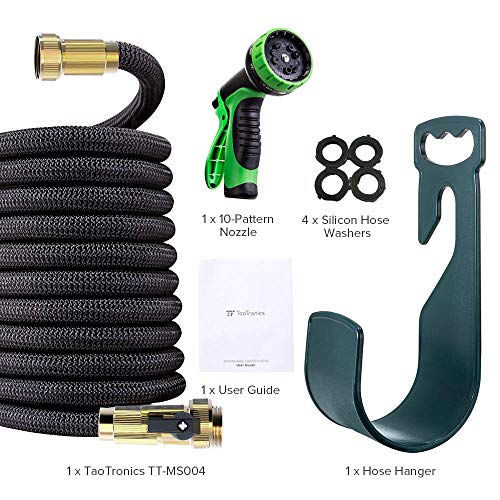 image for TaoTronics Garden Hose 50ft Expandable Water Hose Flexible, Include 10