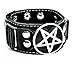 Black Metal Pentagram Wristband Gothic Bracelet