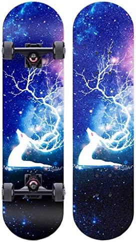 8 スケートボード31 ビューティー 新作製品 世界最高品質人気 100 品質保証 家電 カメラ 山崎スケートボード 車 バイク Color X 激安超特価 B0h1rvds 7人のレイヤメープルウッド凹デッキ男の子と女の子の完全な4輪スケートボード専門スクーター大人のトリック