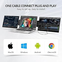 G-STORY 14" Portable Dual Monitor for Laptop Screen