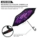 Reverse Inverted Inside Out Umbrella - Upside Down UV Protection Unique Windproof Brella That Open Better Than Most Umbrellas, Reversible Folding Double Layer