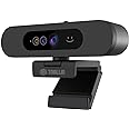 TOALLIN 1080P Webcam for Windows Hello Face Login, IR Facial Recognition Camera, Windows Hello Compatible Webcam with Microphone, Computer Web Camera, Wide Angle View USB Webcam with Privacy Cover