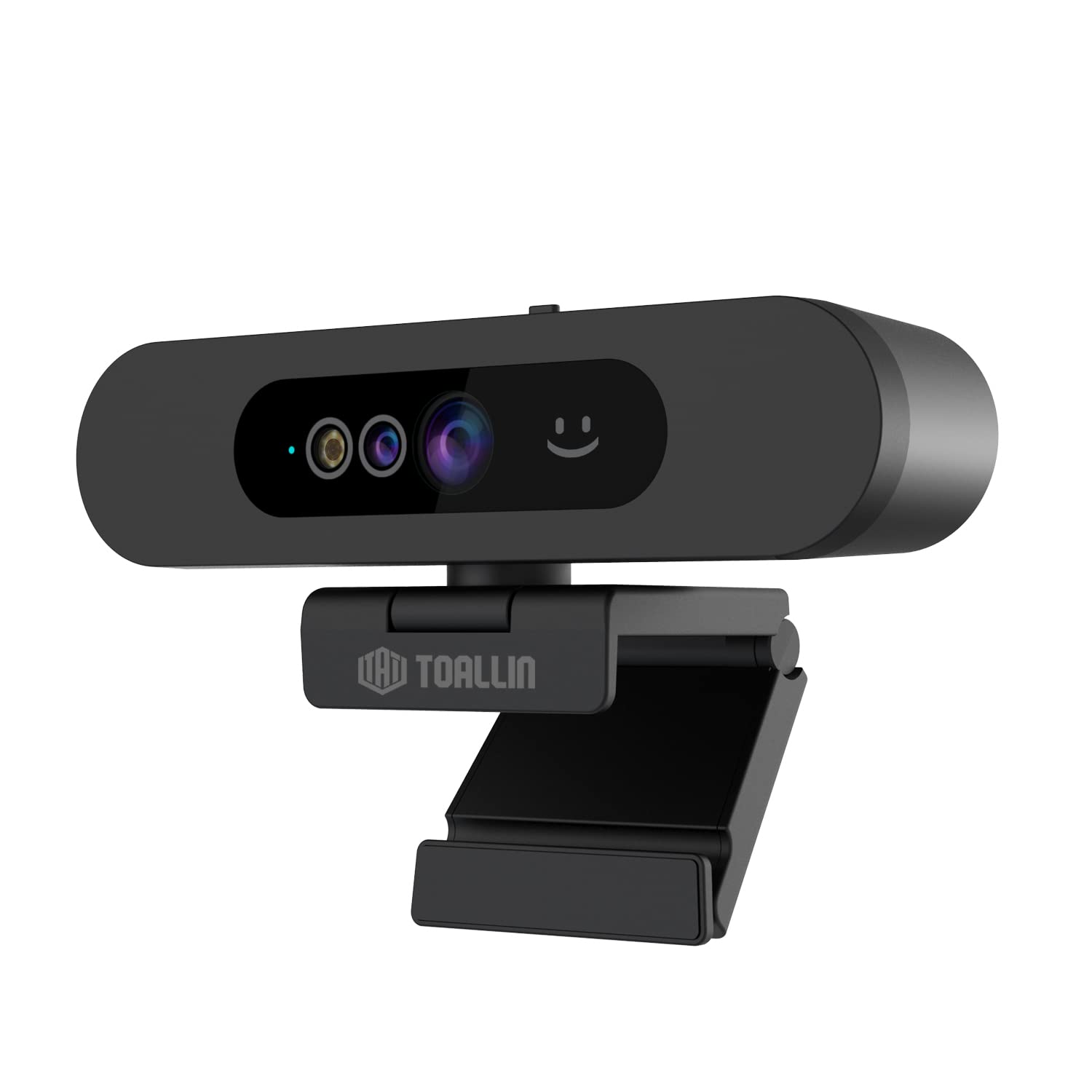 TOALLIN 1080P FHD Webcam for Windows Hello Face Login, Facial Recognition IR Camera & Windows Hello Compatible Web Cam, Computer Camera, Wide Angle View USB Webcam with Privacy Cover