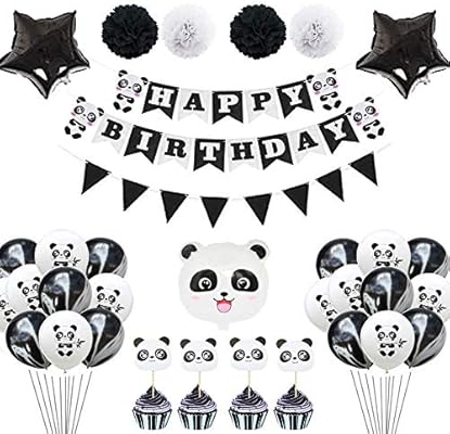 Amazon Com Townlights Panda Party Supplies For Girls Pink Happy