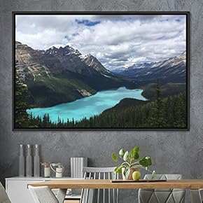 signwin Framed Canvas Wall Art Calming Waters Aerial...