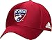 MLS Fc Dallas Men's Basic Structured Adjustable Cap, One Size, Red