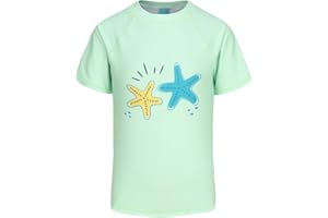 LOLLISY Girls Rash Guard Swimsuits Short Sleeve Swim Shirt for Kids Girls One Piece Bathing Suit Swimwear 7-16 Years