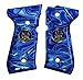 Ajax Custom Beretta 92 & 96 Blue Vapor Grips With Logo Coins