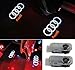Grolish 4-Pack Audi Easy Installation Car Door LED Lighting Logo Projector Door Step Courtesy Light