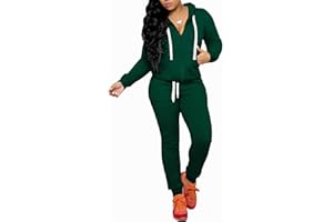 CLOCOR Track Suits for Women Set - Casual 2 Piece Outfits Sweatsuit Pocket Hoodies Long Sleeve with Patchwork Pants Set