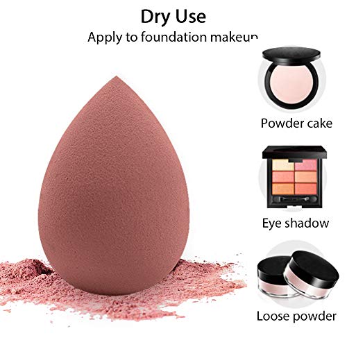 BAIMEI Makeup Sponge Set 2 Pcs Makeup Sponges & 2 Storage Boxes, Soft Blending beauty sponge, Application Tools for Liquid, Cream and Powder