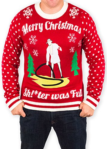 Christmas Vacation Cousin Eddie Sh!-ter was Full Ugly Holiday Sweater (2X-Large)