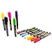 Liquid Chalk Markers, 12 Color Pen Set, Neon, Gold & Silver, 6mm Reversible Bullet/Chisel Tips, Easy Use Easy Clean, Free Tweezers, 40 Free Sticker Labels, BONUS Drawstring Bag