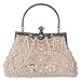 Bagood Women's Vintage Style Beaded And Sequined Evening Bag Wedding Party Handbag Clutch Purse
