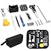Watch Repair Tool Kit, Professional Spring Bar Tool Set Watch Band Link Pin Tool Set, Watch Battery Replacement Tool with Carrying Bag