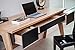Magtec Trendline Collection Desk with 3 Drawers, Hanover and Black