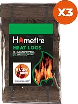 Homefire Shimada Heat Logs 36 Pack (3x12) Wood Burner Stove Fire Logs view 2