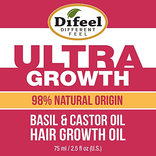 Difeel Ultra Hair Growth Oil Infused with Basil and Castor Oil 2.5
