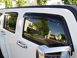 Hummer H3 Accessories - Vent Shades/Visors 4 pc set: Fits 2006, 2007, 2008, 2009, 2010 Hummer H3