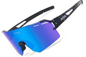 IKTOD Men's Women's Baseball Sunglasses, Youth Kids Polarized UV400 Anti-UV Sports Outdoor Glasses for Running