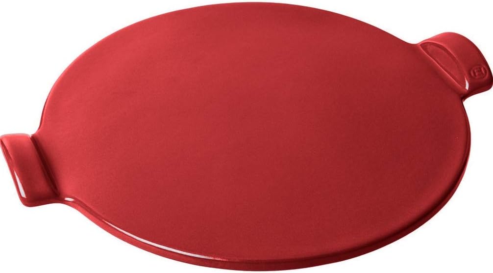 Emile Henry Flame Top 14.5" Pizza Stone, Burgundy Red: Kitchen & Dining