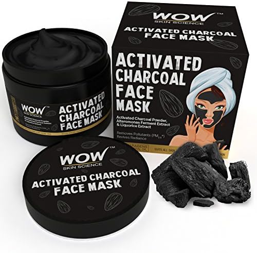 Wow Activated Charcoal Face Mask with PM 2.5 Anti Pollution Shield, 200ml