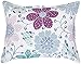 Amazon Basics Kid's Easy Care Microfiber Bed-in-a-Bag 7-Piece Bedding Set, Full/Queen, Purple Flowers, Floral